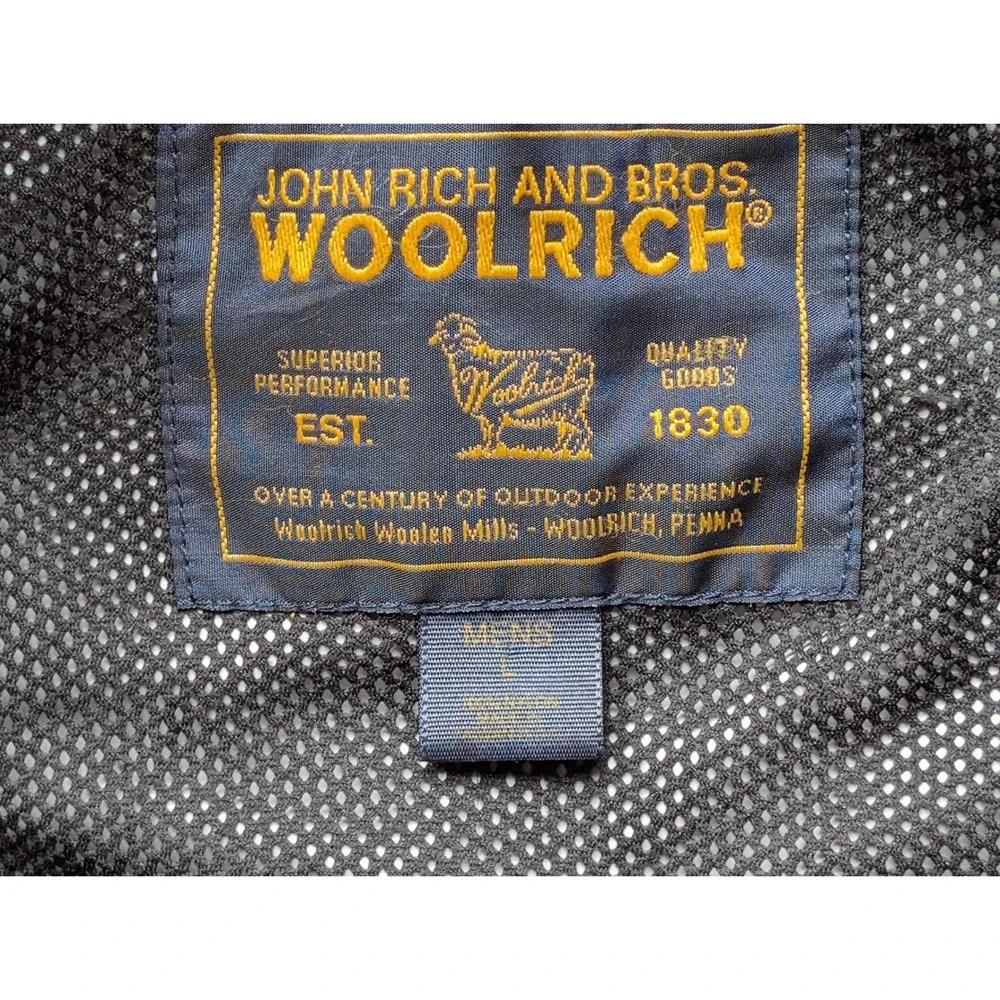 Vintage Woolrich Colorblock Windbreaker Set – Maroon‎ & Black Large Gorpcore